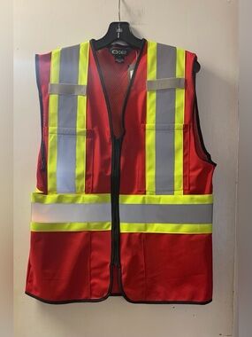 Tricot - Hi-Vis Zipper front Vest